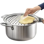 Stainless Steel Spaetzle Maker Lid Professional Noodle Grater Silver Tool. Fixed Price $26.95.