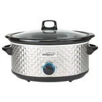 Brentwood Select Slow Cooker, 7 Quart, Silver. Fixed Price $47.97.