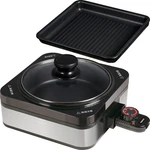 Yamazen Hot Plate Grill Pot Silver YHC-W600(S) AC100V For One Person Japan New. Fixed Price $161.00.