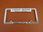 Vintage 1980-90'S Capitol Buick Pontiac Connellsville Pa Nos License Plate Frame. Fixed Price $24.99.