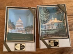 2 Vintage Nos Houze Art Washington Dc Trinket Souvenir Plate Dish - Us Capitol +. Fixed Price $27.50.