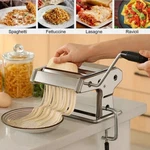 Stainless Steel Adjustable Pasta Maker Machine Lasagne Spaghetti Ravioli Cutter. Fixed Price $34.37.