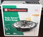 New Toastmaster Basic Burner Buffet Range 6420 Made In Usa - Bnib Sealed. Fixed Price $28.50.