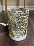 Scents Colors Of The Rainbow Electric Wax Warmer Base And Cylinder, Missing Top. Fixed Price $27.99.