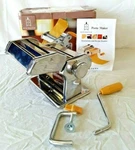 Den Haven Stainless Steel Deluxe Pasta Bike Maker Noodle Cutter Roller Unused. Fixed Price $36.29.