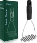Beneno Stainless Steel Wire Potato Masher, Heavy Duty Sturdy Easy Grip Black. Fixed Price $36.26.
