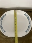 Corelle Old Town Blue Serving Platter 12 1/4" Deep Dish Oval Plate By Corning. Fixed Price $19.99.