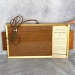 Vintage Devon Electric Warming Tray #1418 Wood Grain W/handles Mcm Tested Works. Fixed Price $5.00.