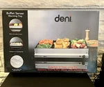 Deni Buffet Server/warming 3 Removable Serving Trays 2.5 Quarts Each. Fixed Price $40.00.