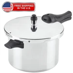 Farberware Pressure 6 Quart Aluminum Stovetop Cooker, Induction. Fixed Price $35.97.
