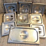 9 Stainless Steel Steam Table Pan Lids Vollrath 75160 Restaurant Food Warmer Cov. Fixed Price $49.95.