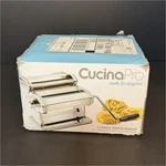 Cucinapro Classic Manual Adjustable Pasta Maker Stainless Steel, 5 Shapes. Fixed Price $22.00.