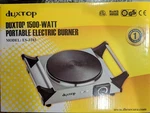 Duxtop Portable Electric Burner 1500W ES-3103. Fixed Price $39.99.