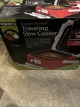 Presto Nomad Traveling Slow Cooker, Red, 6-QUART Brand New! Camping, Outdoor. Fixed Price $60.00.