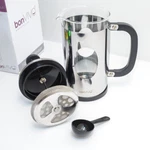 Bonvivo Gazetarol 8 Cup Stainless Steel French Press Coffee Maker W/filter Spoon. Fixed Price $23.30.