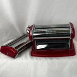 Imperia Pasta Maker With Duplex Cutter Attachment Made In Italy Red. Fixed Price $34.99.