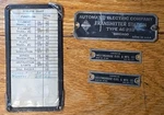 Automatic Electric Westinghouse Data Plates Lot 1930S Industrial. Fixed Price $39.99.
