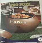 Nib Pro Pots Football Shaped Slow Cooker 1.5 Quart Crock FB-77. Fixed Price $21.95.