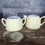 Hall China Co Usa Forman Family Light Yellow Matching Sugar Creamer Server. Fixed Price $15.00.