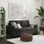 Dhp Cooper 3 Seater Sofa, Living Room Furniture, Black Velvet. Fixed Price $264.99.