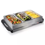 Nutrichef Food Warming Tray / Buffet Server Hot Plate Warmer - New. Fixed Price $37.99.