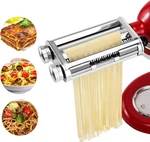 Kitchenaid Pasta Maker Attachment Set - Roller & Cutters With Cleaning Brush. Fixed Price $150.99.