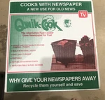 Qwik-cook Burner Grill As Seen On Tv 6E1-494 Cooks With Newspaper Vintage. Fixed Price $84.66.