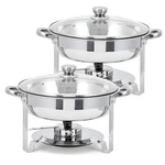 Vevor 4 Qt. Chafing Dish Buffet Set Stainless Steel Chafer With 2 Full Size Pans. Fixed Price $83.00.