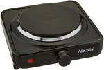 Aroma Housewares AHP-303 Single Burner Hot Plate 9.4 X 3.1 8.5 Inches (black). Fixed Price $28.00.
