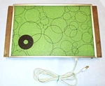 Retro Mid Century Mod Cornwall 1140 Circle Design Electric Warming Tray Walnut. Fixed Price $20.95.