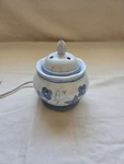Vintage Rival 3203 Electric Wax Melt Warmer Oil Burner Ceramic Blue Floral. Fixed Price $22.94.