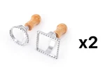 Fox Run Set Of Aluminum Ravioli Stamps With Wood Handle (2-PACK). Fixed Price $19.51.