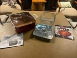 Red Copper 10" Square Pan 4 Pieces - Deep Fry Roast Steam Bake Broil Hardly Used. Fixed Price $19.95.