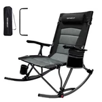 Best 13.8" High Seat Rocking Camping Chair Outdoor With Foot & Headrest. Fixed Price $151.22.