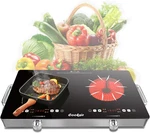 24" Burner Electric Cooktop - Portable Double With Lcd Control & Timer. Fixed Price $245.99.