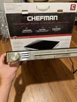 Chefman RJ22-BLACK-TC Electric Warming Tray. Fixed Price $25.00.