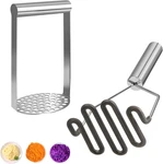 2PCS Potato MASHERS,304 Stainless Steel Masher,easy Clean. Fixed Price $21.99.