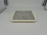 Hot Warming 7.75 Stone Plate With Cool Handles 10 X 9 Inches Microwaveable. Fixed Price $30.00.