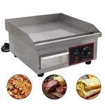 110V Flat Cooking Griddle Grill Stainless Steel Counter Top Electric Gridle. Fixed Price $115.00.