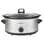 Brentwood Select 7 Quart Slow Cooker In Silver. Fixed Price $92.58.