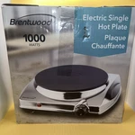 Brentwood Electric 1000W Single Hotplate (chromed Finish). Fixed Price $30.00.