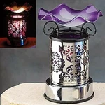 Stealstreet SS-A-59672 Electric Oil Burner With Stainless Pattern Wrap. Fixed Price $18.96.