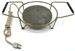 Vintage Hot Plate Tray Pedestal Warming Atlantic Precision Retro Works. Fixed Price $11.90.