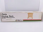 Villaware Pasta Drying Rack #515 -12 Ft Of Hanging Space, Naturual Wood 15" High. Fixed Price $14.99.