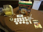 Vintage 1993 Popeil Automatic Electric Pasta Maker 13 Dies W/box + Extras. Fixed Price $44.99.