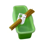 Microwave Pasta Cooker Green With Portion Tool Bpa-free Quick Spaghetti Maker. Fixed Price $14.99.