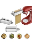 Gvode 3-PIECE Pasta Roller Cutter Set For Kitchenaid Stand. Fixed Price $79.95.