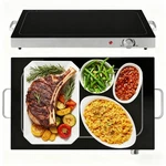 Electric Warming Tray Adjustable Temperature, Glass Top Food Warmer With.... Fixed Price $50.72.