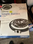 Emerson Single Buffet Burner 750 W Self Cleaning Element. Fixed Price $15.00.