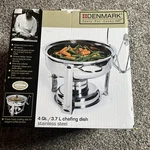 Denmark Tools For Cooks 4-QUART Stainless Steel Chafing Dish Set New Box. Fixed Price $36.80.